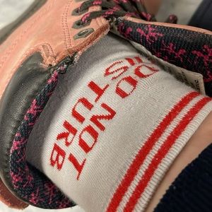 socks… steel toes….